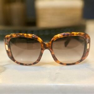 Alexander McQueen Brown Tortoise Sunglasses